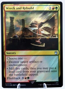 Wreck and Rebuild (SURGE FOIL) | Showcase | Doctor WHO | MTG EDH Land Ramp | NM+ - Picture 1 of 4
