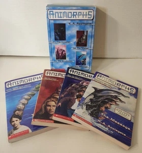 Animorphs Books 1-4 Box Set by KA Applegate Sci Fi Junior Jr Series RARE - Picture 1 of 9