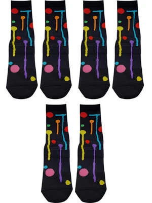 3 pack Mens Pair of Thieves LGBTQ Pride Cushion Crew Socks Size 6-12 BLACK New - Image 1 of 2