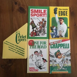 Cricket Capers Boxset 4x Books Ian Chappell, Rod Marsh Vintage Hardback Sport - Picture 1 of 8