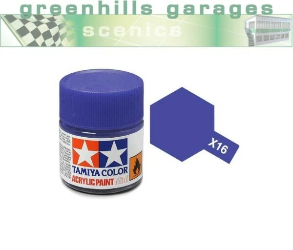 Botella de pintura acrílica Greenhills Tamiya de 10 ml - púrpura X-16 81516 - C513 Foto 1 de 1