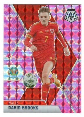 2020-21 Mosaic David Brooks #195 PINK PRIZM Wales SP FREE SHIPPING!! - Image 1 of 2