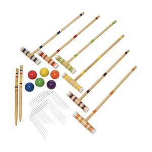 Sport Outdoor Croquet Set 6 Doors for Adults Outdoor Games Sport Backyard - Picture 1 of 10