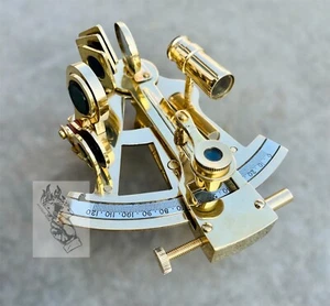 RARE NEW Brass Sextant Nautical Brass Sextant Working Marine Vintage 4"inch - Imagen 1 de 12