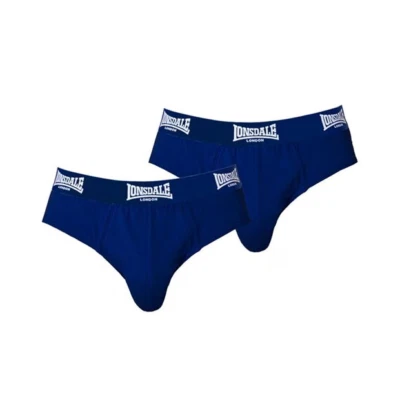 MENS NAVY 2 PACK LONSDALE BRIEF UNDERWEAR SIZES S M L XL XXL