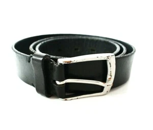 Cinturón de cuero negro Zara vintage para hombre talla 34 - Imagen 1 de 4