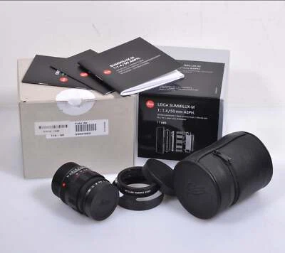 Leica Summilux-M 50mm f/1.4 Asph. (Black-Chrome Edition), Mint, Boxed, USA 11688 - Image 1 of 4