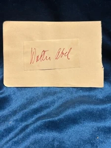 Walter Abel "Holiday Inn"/Cornelia Otis Skinner "The Uninvited" signierte Autogrammseite - Bild 1 von 2