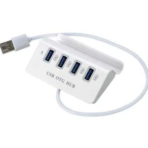 2 en 1 câble adaptateur USB OTG hub USB Fonction OTG 4 ports USB 2.0 Smartphone - Imagen 1 de 4