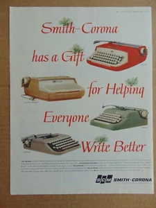 MACCHINE DA SCRIVERE FABBRO-CORONA 1960 regalo scrivere meglio pubblicità stampa vintage - Foto 1 di 1