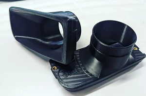 OME BMW E36 Fog Light Delete Set 3in Air Intake Ram Funnel 3D Printed ABS - Picture 1 of 5