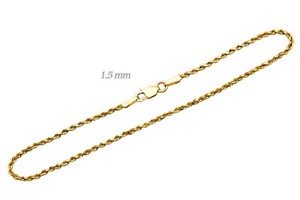 14k Gold Rope Chains products for sale 