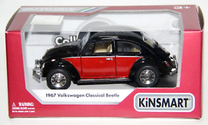 KINSMART AUTO DIE CAST VOLKSWAGEN CLASSICAL BEETLE MAGGIOLINO 1967 ART KT5373WBK