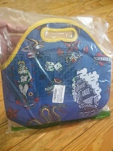 Lunchfox LA INSULATED NEOPRENE LUNCH BOX TOTE BAG Ed Hardy Tattoo Art Style New - Picture 1 of 6