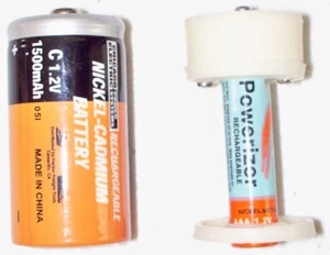 2pcs iSmartHome 3D Printed AAA to Size C Battery Adapters, Introductory Special - Picture 1 of 5