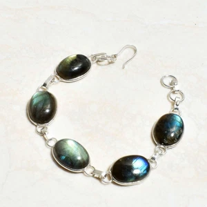 Labradorite Gemstone Ethnic Handmade Bracelet Jewelry 14 Gms AB 96811 - Picture 1 of 1