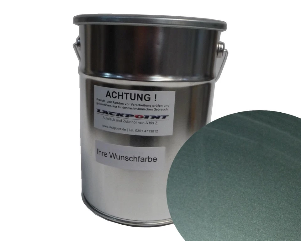 5L Spritzfertig Basislack geeignet für VW LY7L Achatgrau Metallic Autolack Grau - Bild 1 von 1