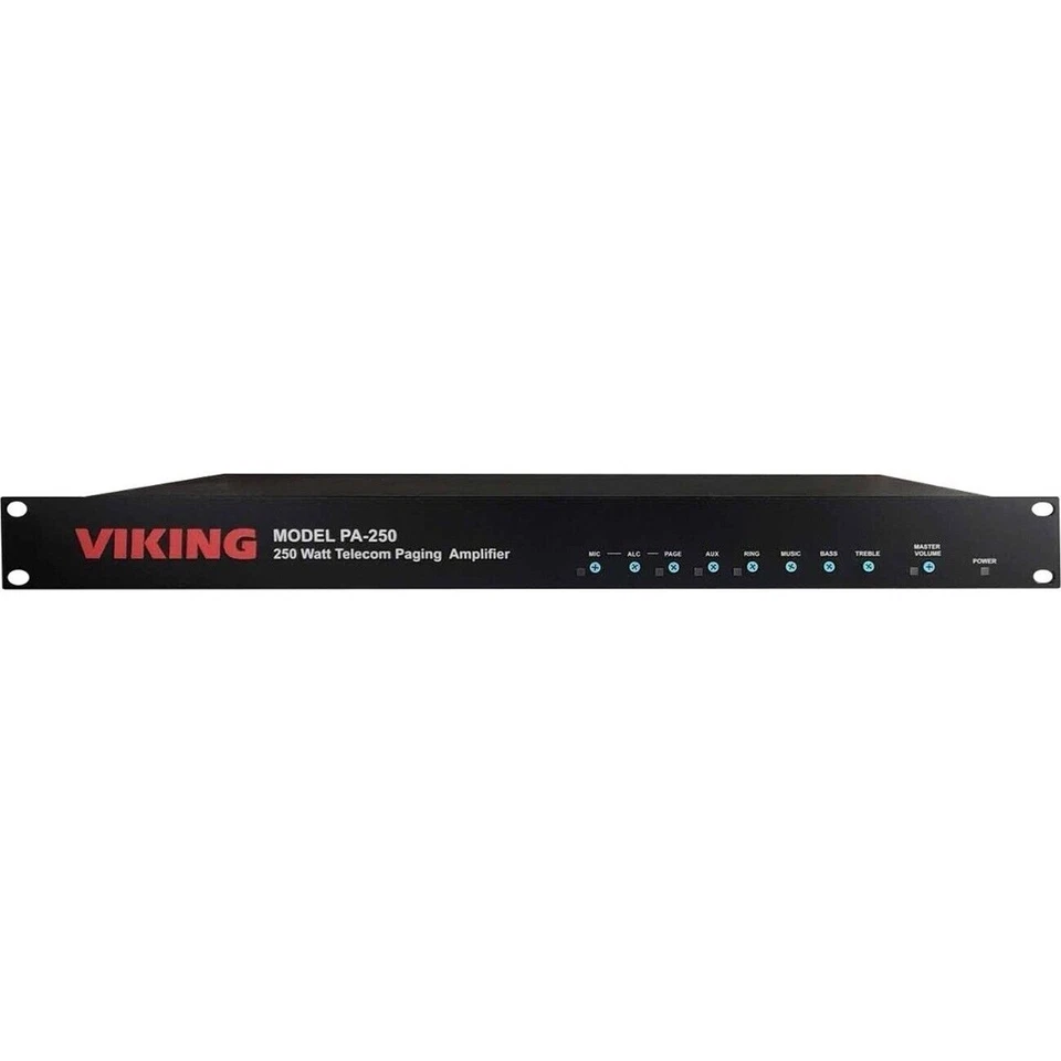 Viking PA-250 250W 70V Telecom Paging Amplifier