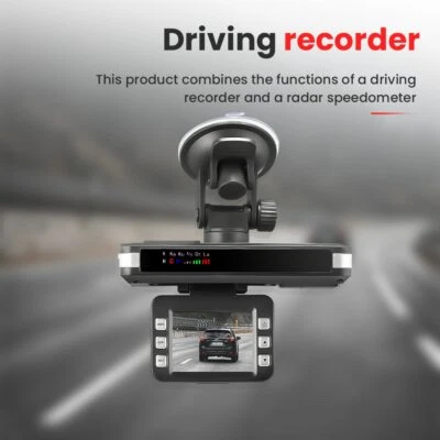 Car Dash Cam Radar Detector 1080P Car DVR Dashboard Camera Night Vision Detector