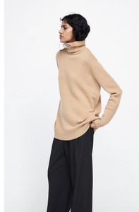 ZARA. Jersey negro cuello tortuga T.l – Hibuy market