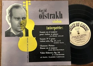 DAVID OISTRAKH recital LECLAIR - YSAYE - KHATCHATURIAN .. / LE CHANT DU MONDE - Picture 1 of 1