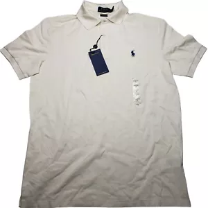 Neu mit Etikett Polo Ralph Lauren Herren schick creme maßgeschneidert klassische Passform Polo Größe S/P - Bild 1 von 6