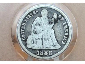 1888-S Seated Liberty Dime - VG - Better Date - 1888 S Silver Dime / 1888 Liber - Picture 1 of 2