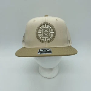 '47 Brand Captain Boston Bruins NHL Centennial Snapback Hat Cap Adjustable - Picture 1 of 6