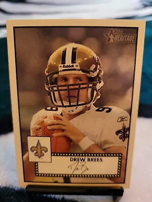 2006 Topps Heritage #253 Drew Brees NICE New Orleans Saints / Purdue - Image 1 of 2