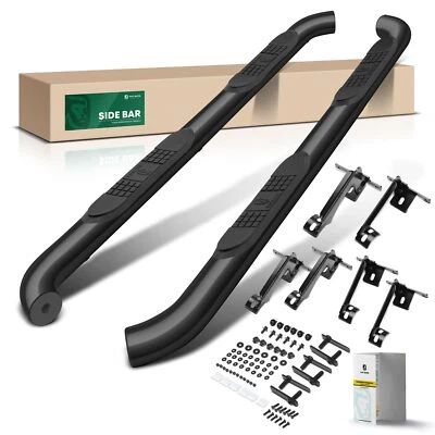 Barras laterales de acero negro para Jeep Grand Cherokee WK SUV 3 pulgadas estribo Foto 1 de 4