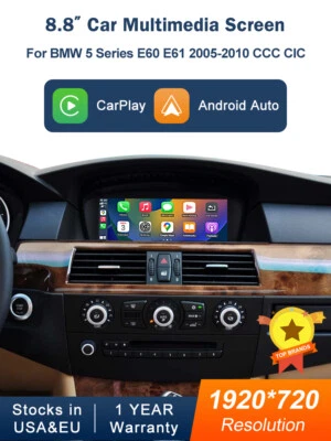 CarPlay Linux Multimedia Touch Screen Für BMW 3 5 er E90 E91 E92 E93 E60 E61 CiC - Bild 1 von 4