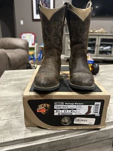 Ariat Kids Heritage Western Boots 9 1/2 - Picture 1 of 4