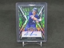 2023 LEAF EXOTIC BASEBALL JACE JUNG ALLIGATOR KALEIDOSCOPE AUTO /5 MH3