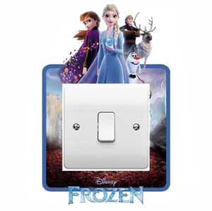 FROZEN PRINCESSES DISNEY LIGHT SWITCH SURROUND STICKER DECAL KIDS GIRLS BEDROOM - Picture 1 of 1