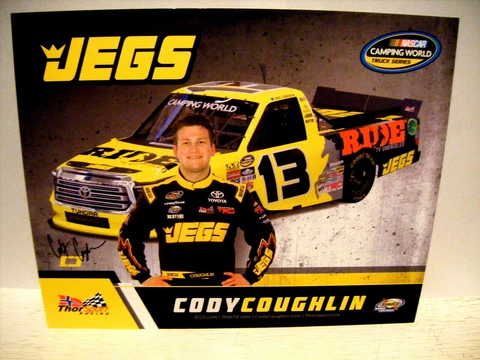 2017 CODY COUGHLIN RIDE/JEG'S THORSPORT RACING #13 TOYOTA NASCAR TRUCK POSTCARD Cover
