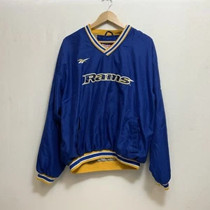 Pro Line Vintage NFL Football St. Louis Rams Reebok Windbreaker Pullover Large - Picture 1 of 9