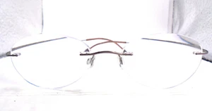 Silhouette 7511 10 6080 Rosa Streifen 19-50 Randlos Brille Brillengestell Austria - Bild 1 von 4