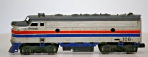 HO Gauge 1:87 Model Power Amtrak Diesel Locomotive #106 Lights up Needs Couplers - Picture 1 of 5