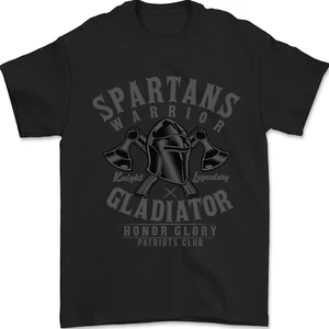 Espartanos Warrior Legendario Gladiador Camiseta Hombre 100% Algodón - Imagen 1 de 2
