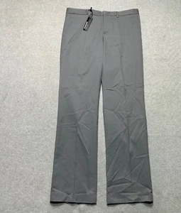 Express Pants Mens 34 X 34 Gray Producer Modern Fit Straight Leg Flat Front - Picture 1 of 11