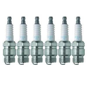 NGK Standard Spark Plug Set (6 Pieces) 3323 For Ford F-350 4.3 L6 1963-1964 - Picture 1 of 1