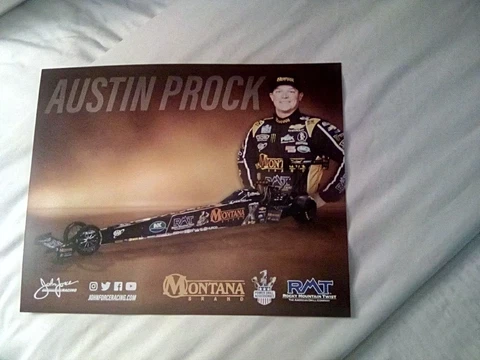 2023 AUSTIN PROCK "MONTANA BRAND" TOP FUEL NHRA POSTCARD Cover