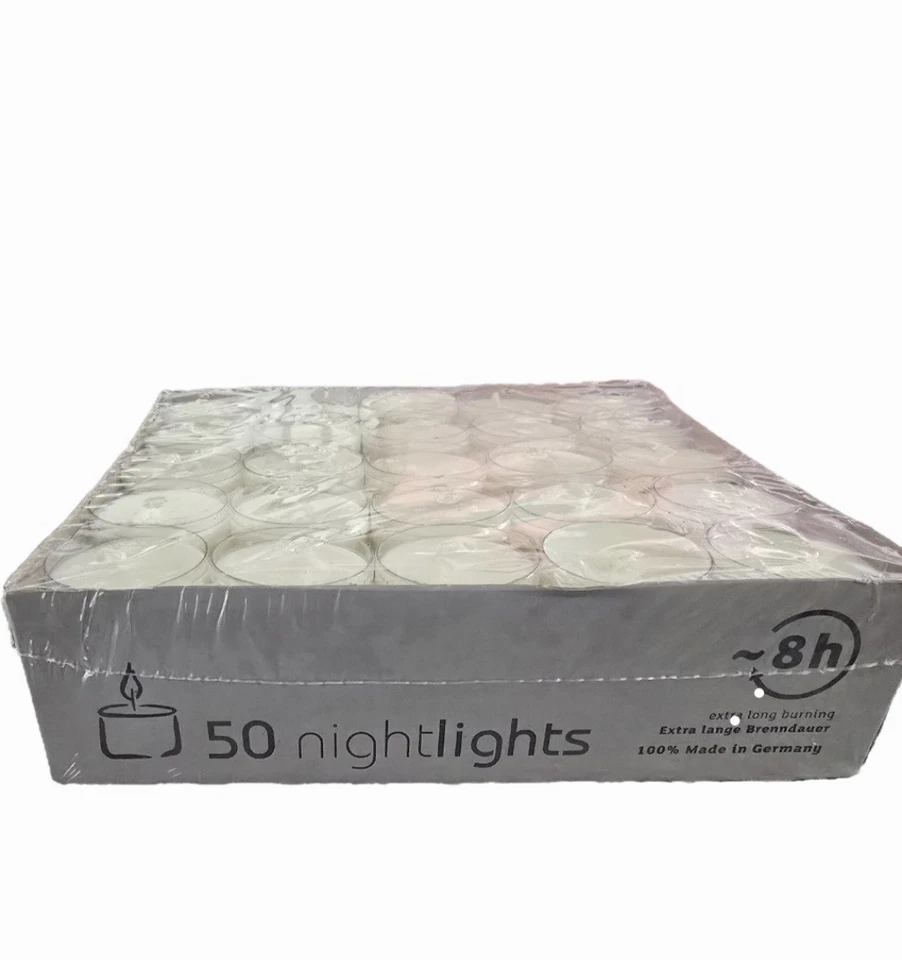 Teelichter 50 Stück 4-8 Stunden Acryl 2. Wahl Fehlproduktion Kerzen Reste B-WARE - Bild 1 von 2