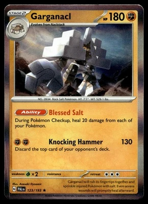 GARGANACL 123/193 RARE PALDEA EVOLVED POKEMON - Image 1 of 4