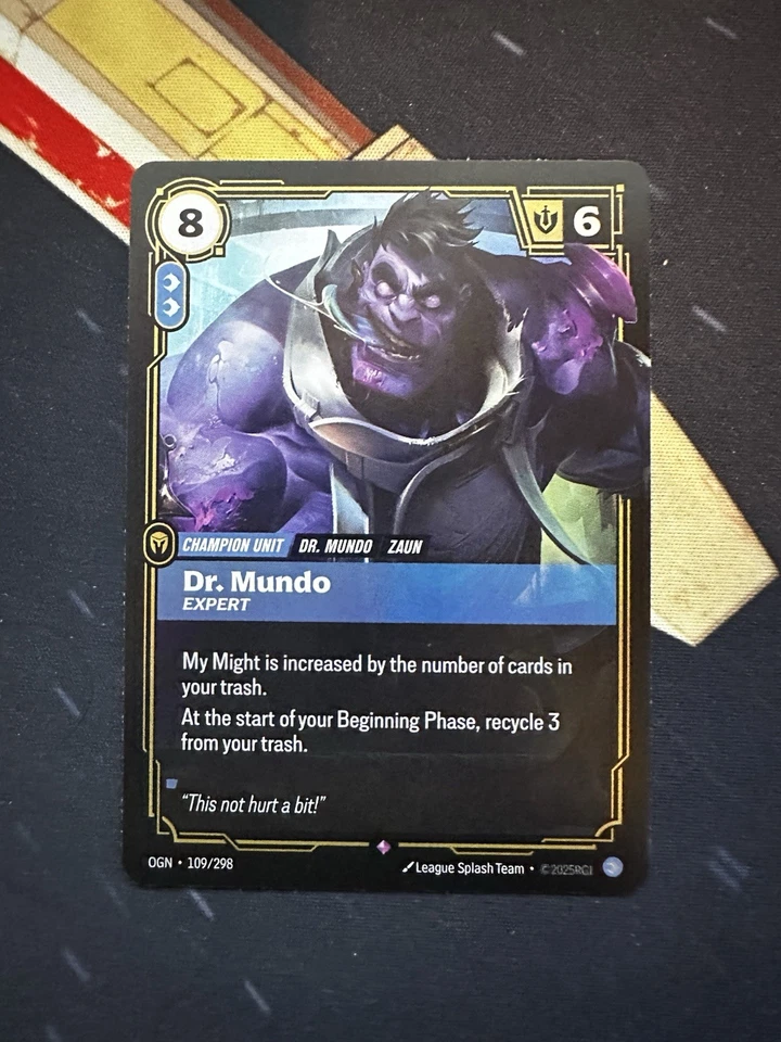 Dr. Mundo - 109/298 - Riftbound Origins  - League Of Legends - Image 1 of 1