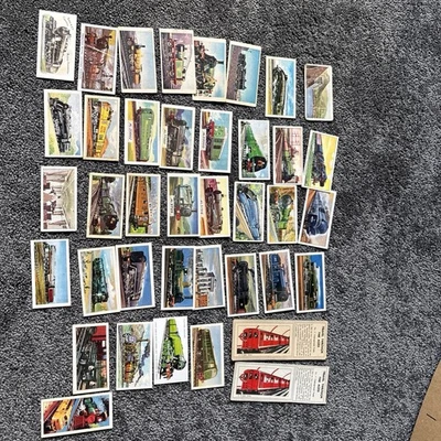 40 X Collectable Cards Train Railways Lyons Maid Glengettie Tea Kellogg G.P - Image 1 of 4