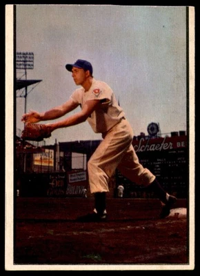 Bowman #92 Gil Hodges 1953 recortado Dodgers identificación: 225876 Foto 1 de 2