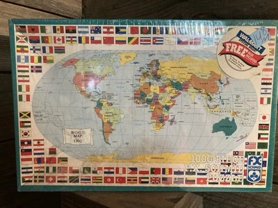 FX Schmid 1992 World Map Puzzle 1000 Pcs Sealed - Image 1 of 4
