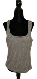 Camiseta sin mangas Time And Tru XL (16-18) gris cuello cuadrado - Imagen 1 de 8