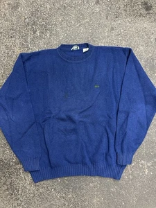 Vintage Izod Lacoste Wool Sweater Men’s Big 1X Green 100% Virgin Wool - Picture 1 of 7